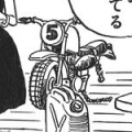 A partly-disassembled motorcycle labeled #5 is seen in Bulma's bedroom in Chapter 69. This may not be an official capsule vehicle as it does not conform to the number pattern.